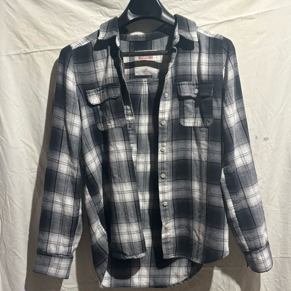 Mossimo Supply Co. Monochrome Plaid Shirt